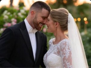 NFL superstar Travis Kelce and pop icon Taylor Swift said “I do” last night in a wedding that had fans and A-listers alike buzzing with excitement.