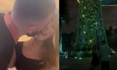 LOVE ROMANCE: Watch Travis Kelce Interrupt Taylor Swift's Cooking Video With a Huge Kiss